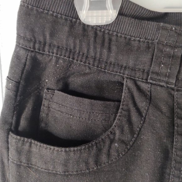 Smart Set Black Linen Capri Pants - Picture 6 of 9